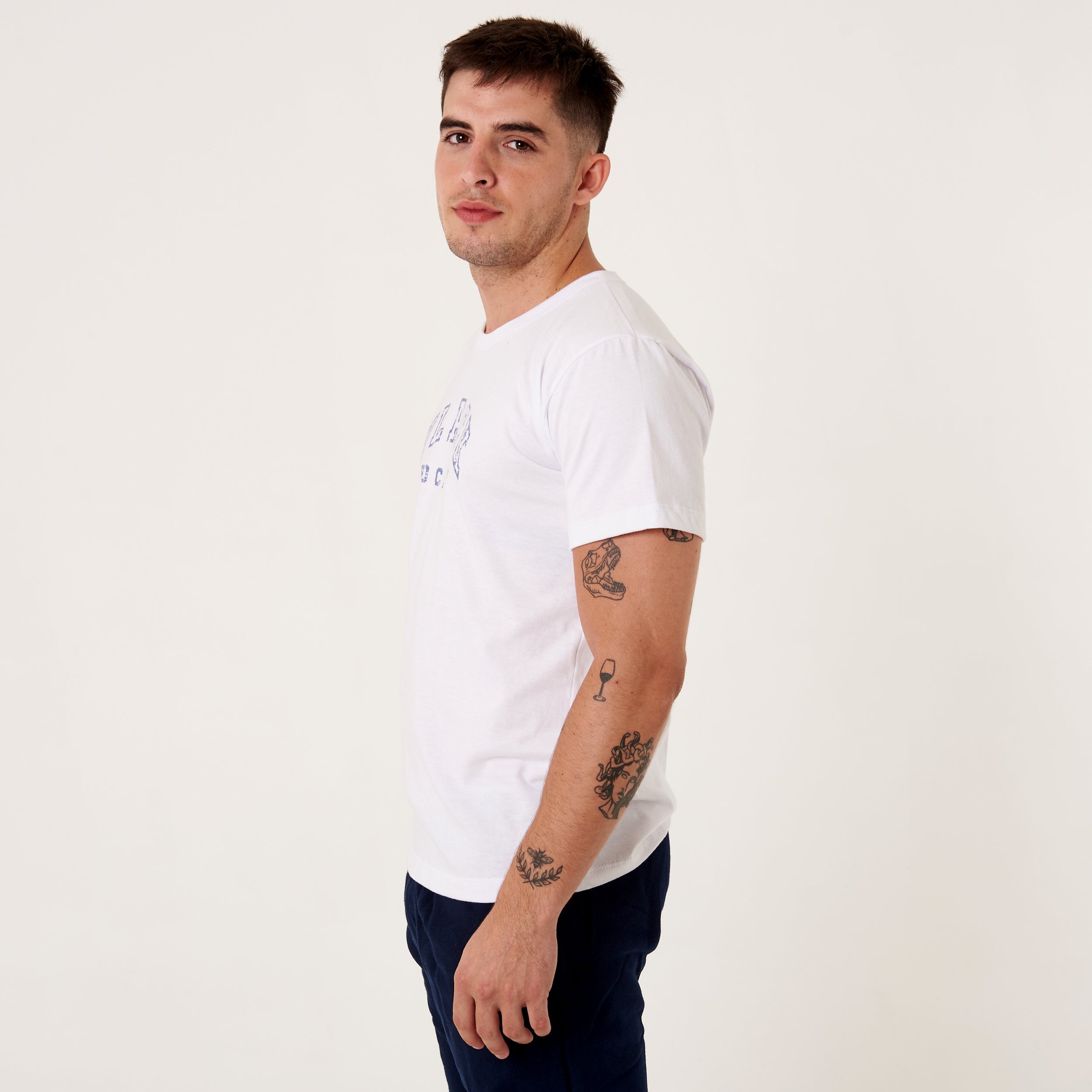 REMERA BLANCA UNISEX AZALE