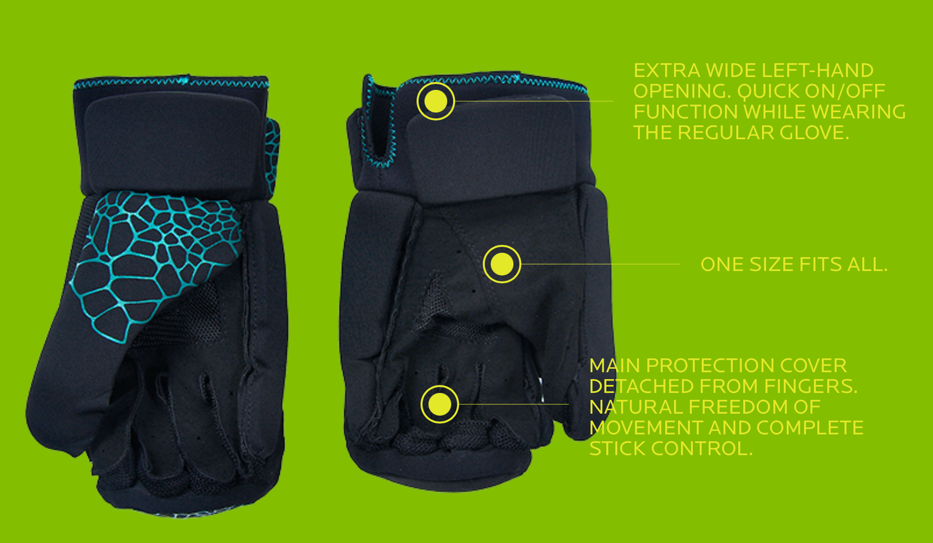 OOP HANDOVER Guantes de Corto (par)
